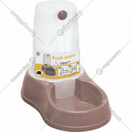 Диспенсер для воды для животных «Stefanplast» с дозатором, 4200, розово-коричневый, 1.5 л