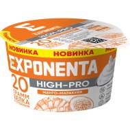 Продукт кисломолочный «Exponenta» High-pro  обезжиренный, со вкусом манго-маракуйя, 160 г