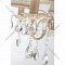 Подвесной светильник «Евросвет» Strotskis, 10054/5, белый с золотом/прозрачный хрусталь
