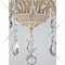 Подвесной светильник «Евросвет» Strotskis, 10054/5, белый с золотом/прозрачный хрусталь
