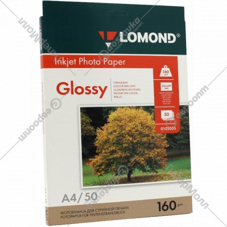 Фотобумага «Lomond» 0102055, для струйной печати, A4, 50 л.