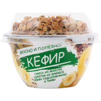 

Кефир(ст.3,2%мюсл,цукат,семяна тыкв)150г