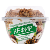 

Кефир(ст.3,2%мюсл,фундук в карамели)150г