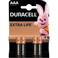 Элемент питания «Duracell» Basic, MN2400AAABL4, 4 шт