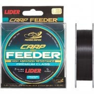 Леска монофильная «Lider» Carp Plus Feeder Black, BL-020, 300 м, 0.20 мм