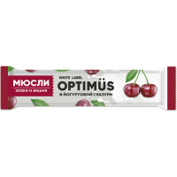 

Батончик"OPTIMUS"(злаки,вишня,йогург)30г