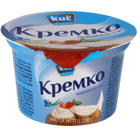 

Сыр мягкий "КРЕМКО ТВОРОЖ.СЫР",45%, 200г