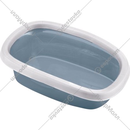 Туалет-лоток «Stefanplast» Sprint 10, 96582, стальной синий/белый, 31х43х14 см