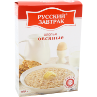 

Хлопья "РУССК.ЗАВТРАК"(овс,эк.№2) 0.4кг