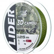 Леска плетеная «Lider» 3D Camou X4, 3DC-040, 125 м, 0.40 мм