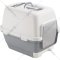 Туалет-домик для кошек «Stefanplast» Cathy Clever&Smart, 98712, светло-серый/белый, 58х45х48 см