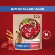Корм для собак «Purina One» говядина и рис, 600 г