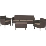 Набор садовой мебели «Keter» Salemo 3-Sofa Set, коричневый, 4 предмета