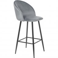 Барный стул «Mio Tesoro» Ветторе, BS-267-G062, G062-40 серый/черный