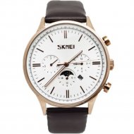 Наручные часы «Skmei» 9117CL, бело-золотые