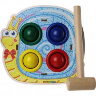 Развивающая игрушка «WoodLand Toys» Стучалка цветная. Улитка, 115305