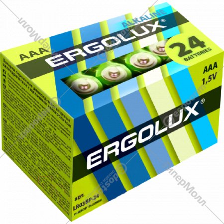 Комплект батар«ERGOLUX»(14213)24шт