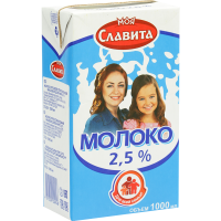 

Молоко "СТЕРИЛИЗОВ" 2.5% (асепт,т/пак)1л