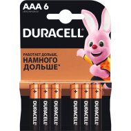 Комплект батар«DURACELL»(LR03/MN2400)6шт