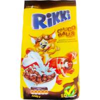 

Сух.завтраки "RIKKI"(шок. шарики)400г