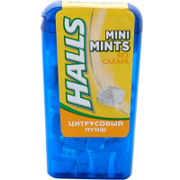 

Конфеты"HALLS MINI MINTS"(ц.пунш)12.5г