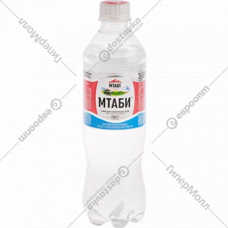 Вода минеральная газированная «Мтаби» Нагутская-26, 0.5 л