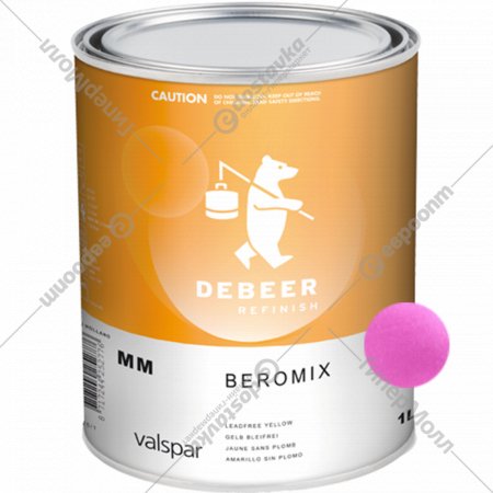 Эмаль «DeBeer» перламутр пурпурный, 565/1, 1 л