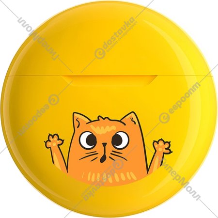 Наушники «Qumo» ViBE Cat, ВТ 0101, Q42363, желтый