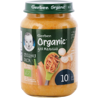 

Пюре"GERBER ORGANIC"(Овощная паста)190г