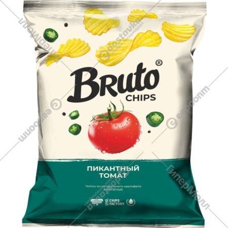 Чипсы рифлёные «Bruto» пикантный томат, 120 г