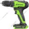 Дрель-шуруповерт «Greenworks» GD24DD35 24В, 3704007UA