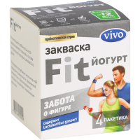 

Закваска"FIT ЙОГУРТ VIVO"(бактер.)4x0,5г