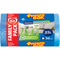 

Пакеты "ФРЕКЕН БОК" с ручками 35л (50шт)