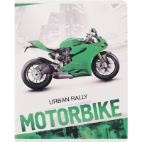 

Тетрадь"MOTORBIKE"(А5,скр,96л,клетка)Зел