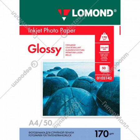 Фотобумага «Lomond» для струйной печати А4, 0102142, 50 листов.