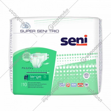 Подгузники для взрослых «Seni» Large 3, 10 шт