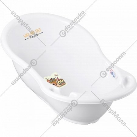 Ванночка детская «Tega» Dz Олененок, DZ-004 ODPLYW-103-JELONEK, белый, 86 см