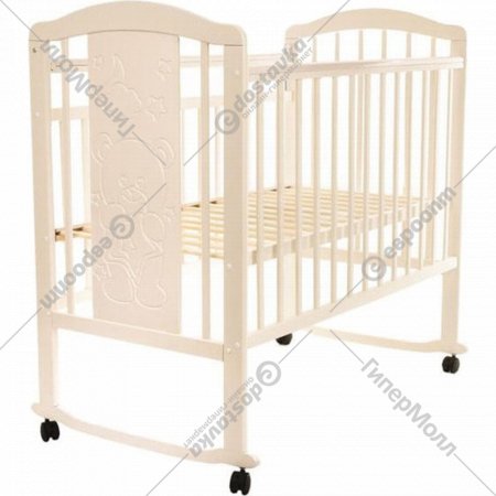 Кровать детская «Pituso» Noli, Мишутка, J-502, слоновая кость