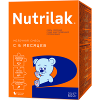 

Смесь молочная "NUTRILAK 2" 600г