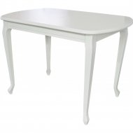 Обеденный стол «Аврора» Прага 9, эмаль белая, 110х70 см