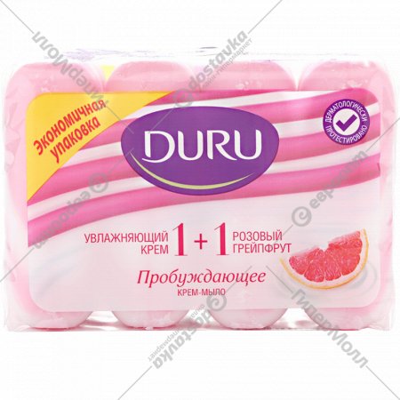 Мыло туалетное «Duru Soft Sensation» розовый грейпфрут 4х90 г