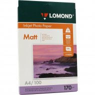 Фотобумага «Lomond» для струйной печати А4, двухсторонняя, 100листов.