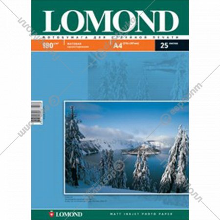 Фотобумага «Lomond» Для струйной печати А4, 0102037, 25 листов