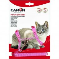 Шлея для кошек «Camon» с поводком, из нейлона, DG019, 2 шт