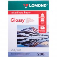 Фотобумага «Lomond» для струйной печати А3, 0102024, 50 листов.