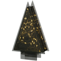 

Елочка стеклянная с гирляндой(черный)