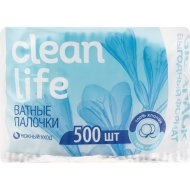 Палочки ватные «Clean Life» 500 шт