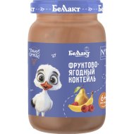 Пюре фруктово-ягодное «Беллакт» фруктово-ягодный коктейль, 185 г