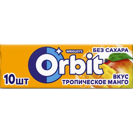 Жевательная резинка Orbit тропическое манго, 13.6 г