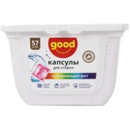 Капсулы для стирки «Good» суперконцентрат, 57 шт, 456 г